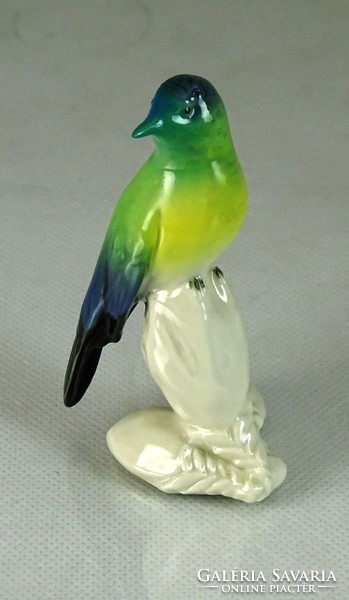 0K220 Régi Volkstedter porcelán madár figura