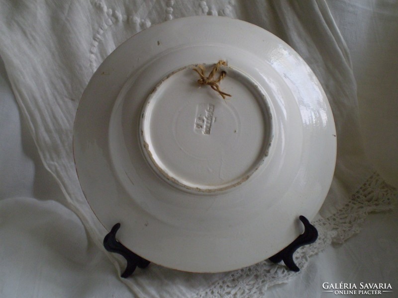 Hollóházi porcelán : Antik falitányér