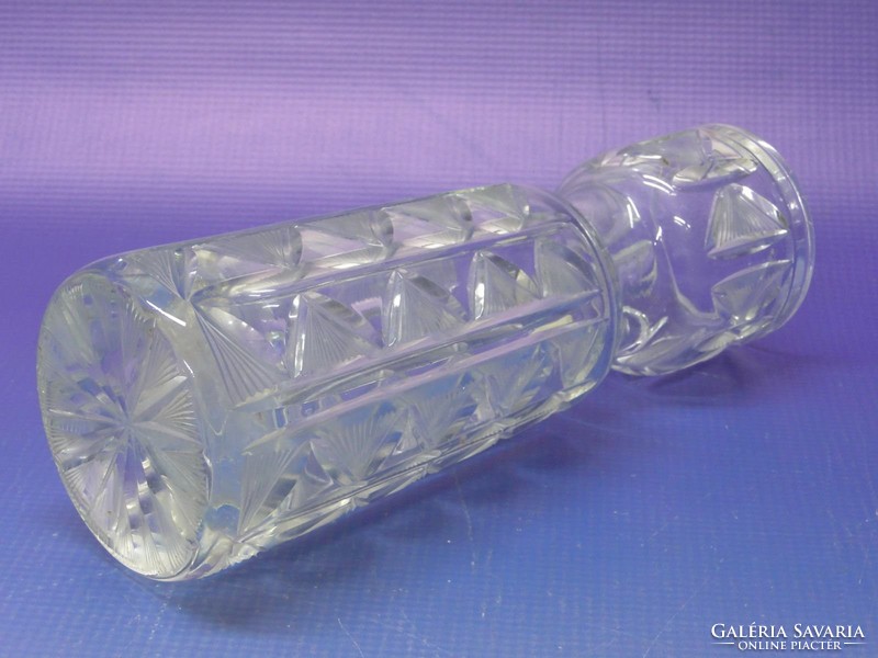 0L241 Régi Imperlux jelzett kristály váza 21 cm