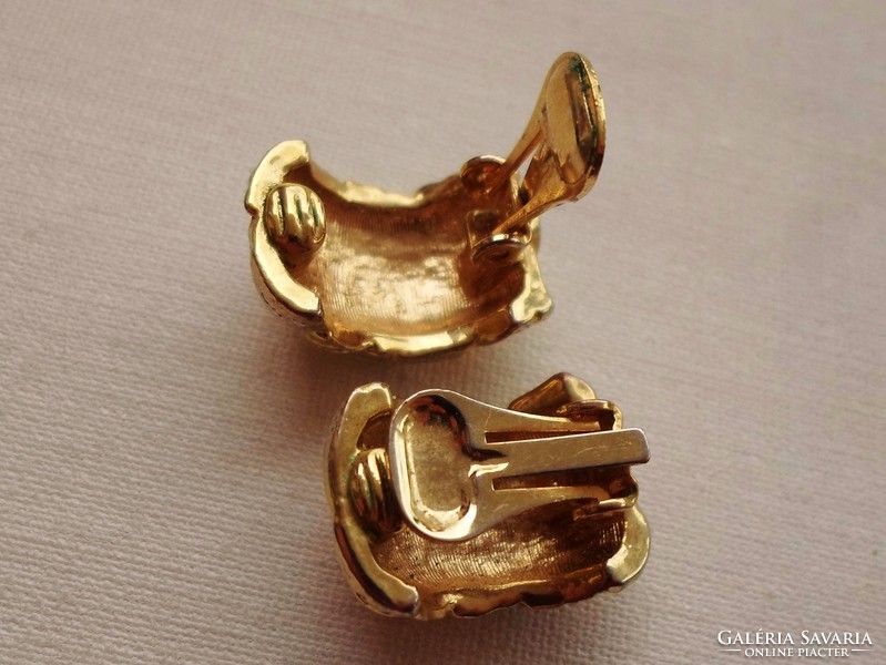 Szép különleges antik  aranyozott fülbevaló