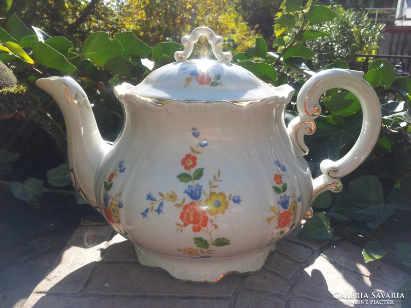 Zsolnay baroque tea spout