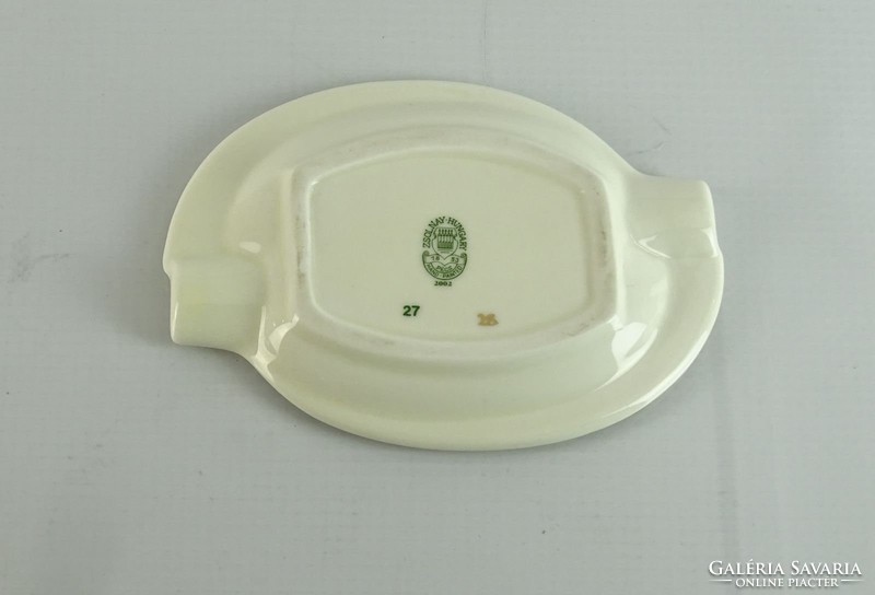 0L701 Régi Zsolnay porcelán vajszínű hamutál