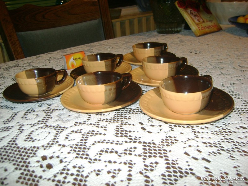 Pleasant color ceramic coffee set