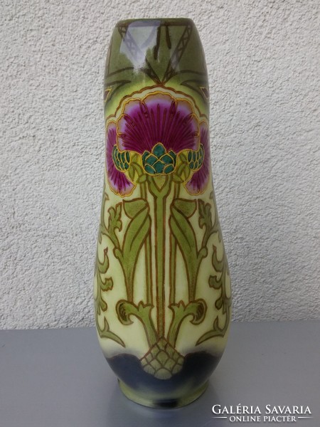Art Nouveau, art nouveau, Jugendstil style marked porcelain vase pair