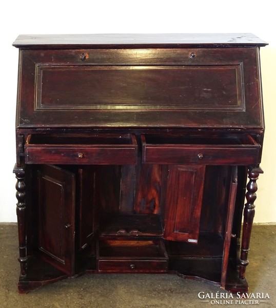 0M052 dark brown writing secretary style furniture