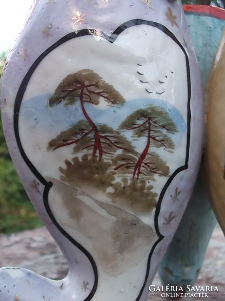 Antik japán váza-különlegesség-halforma,3-as