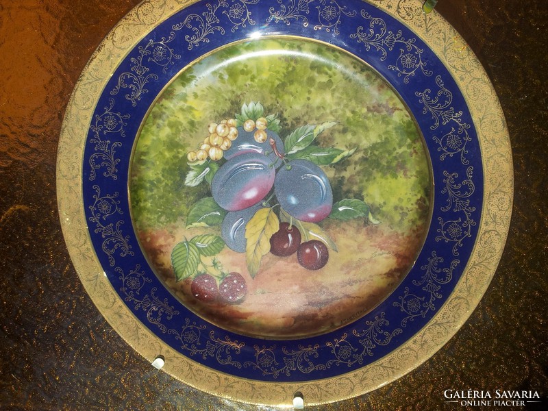 Fruity decorative plate with limoges