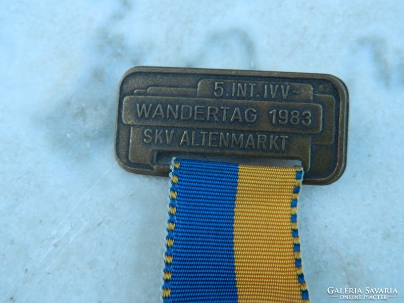 WANDERTAG 1983 SKV ALTENMARKT kitűző - érem