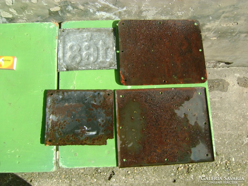 Enamel board - four pieces - sold together