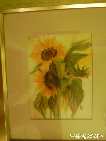 Margit Kisteleki: sunflowers silkscreen