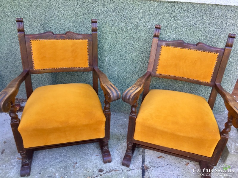 Small very comfortable colonial armchairs