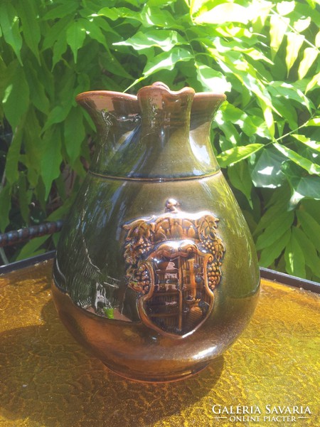 Hungarian wine jug with coat of arms