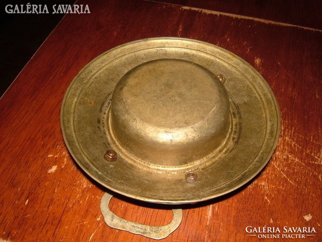 Antique copper bowl with ears - centerpiece