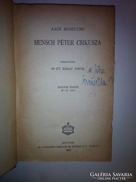 Aage Madelung: Mensch Péter cirkusza (1920)
