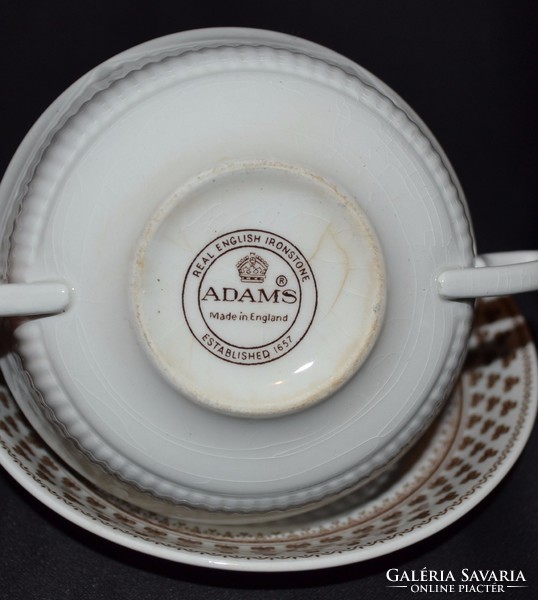Angol Adams fajansz leveses csésze szettek (2 szett)