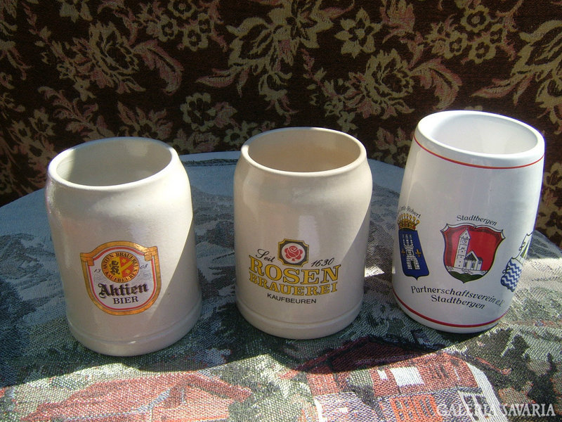 Bavarian beer mugs 3 in one! Rastal lung