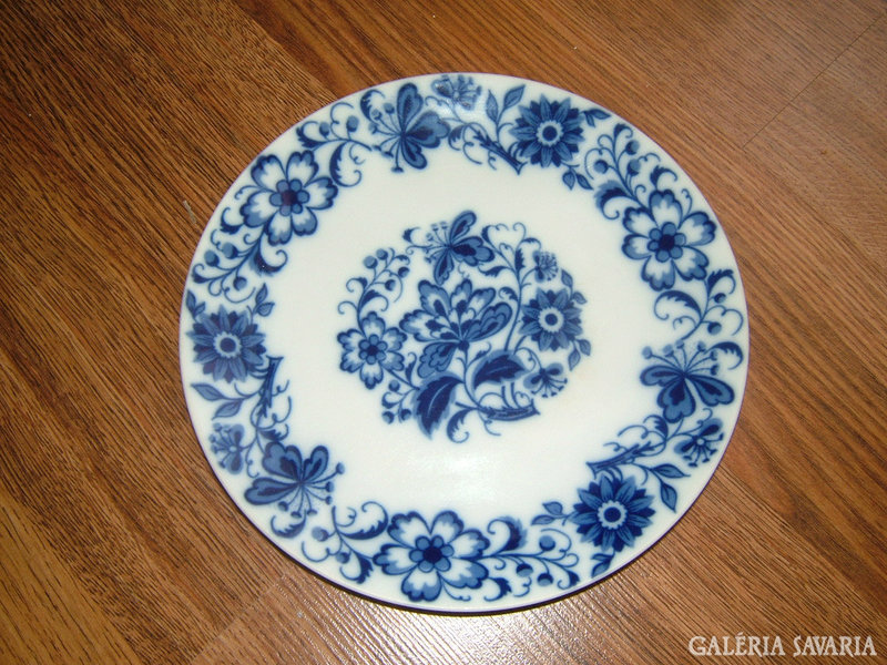 Antik eredeti kobalt bohémia cseh tányér