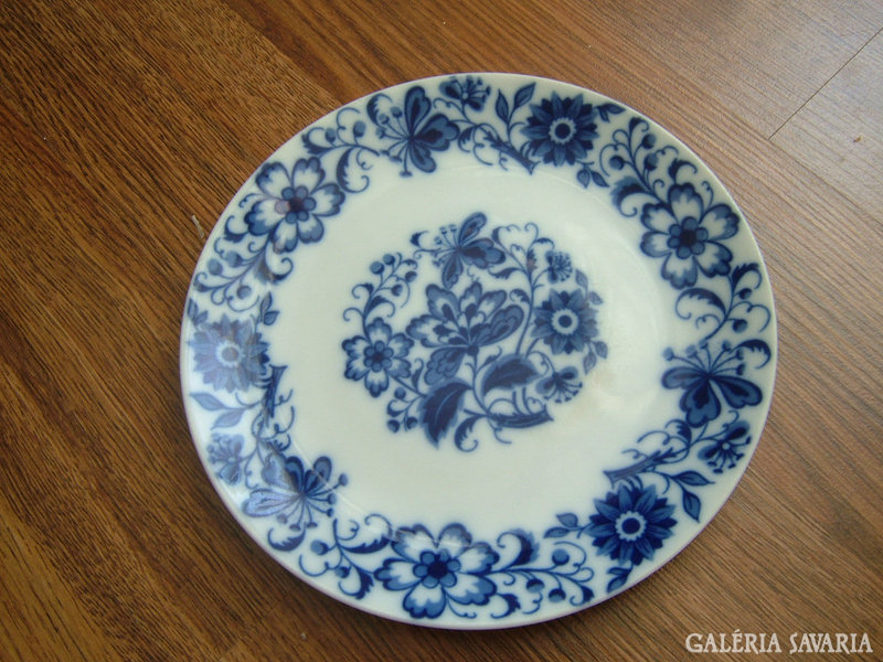 Antique original cobalt Bohemian Czech plate