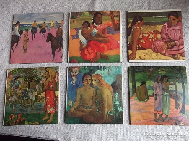 Paul gaugen's masterpieces on coasters - price per piece