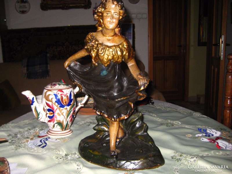 Antique baroque girl statue 41 cm