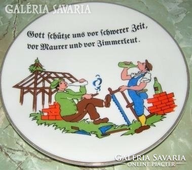 Seltmann Weiden Bavaria ritka humoros tányér dísztányér
