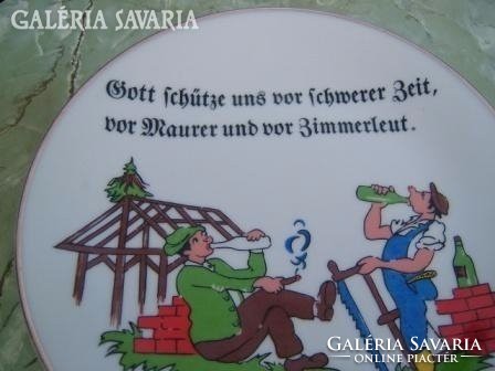 Seltmann Weiden Bavaria ritka humoros tányér dísztányér
