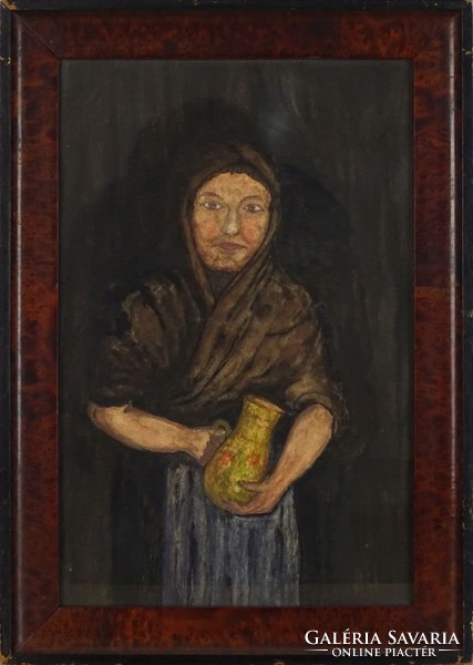 0M129 Jelzés nélkül : Idős asszony portré