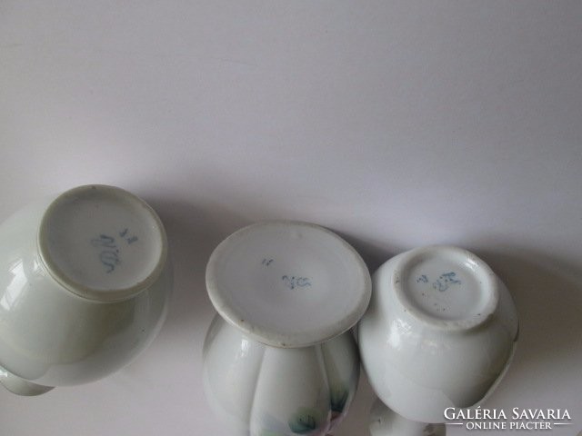 3 db német hibátlan porcelán váza olcsón