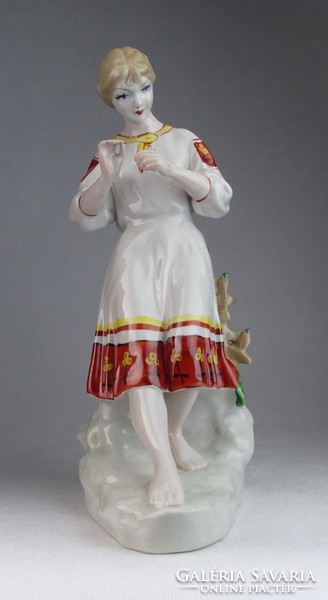 0M667 Nagy méretű orosz porcelán szobor 29.5 cm