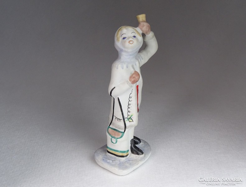 0M679 Hibátlan biszkvit porcelán lány figura 16 cm