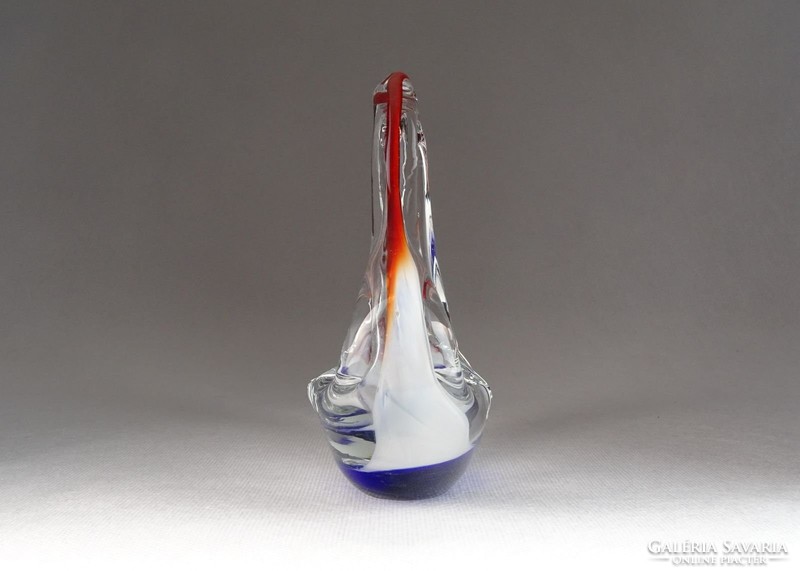 0N032 Madár alakú színezett művészi üveg hamutál