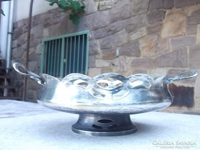 Silver-plated Art Nouveau table serving, centerpiece,