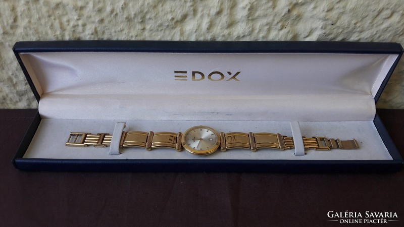 Edox gold-plated women's Swiss watch