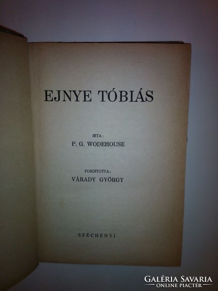 P. G. Wodehouse: Ejnye Tóbiás