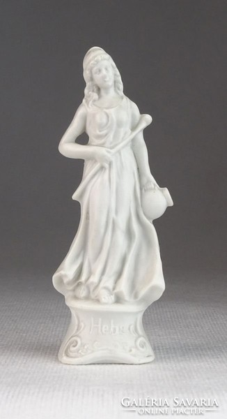 0N084 Régi Hébé ifjúságistennő porcelán szobor