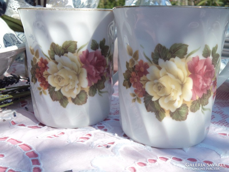 Pair of pink mugs