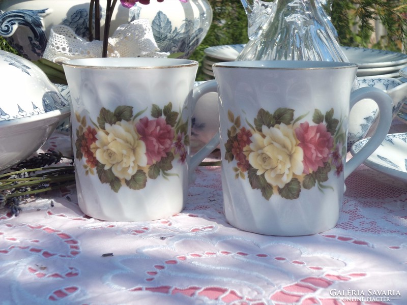 Pair of pink mugs