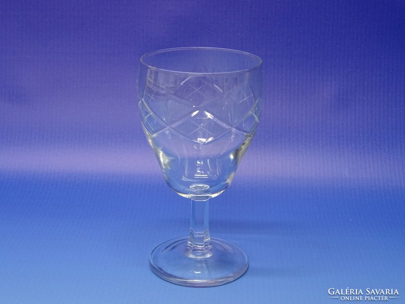 0N230 Csiszoltüveg talpas pohár készlet 5 darab