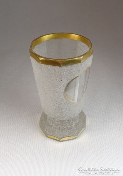 0N353 Antik S.P. Biedermeier talpas pohár 12.5 cm