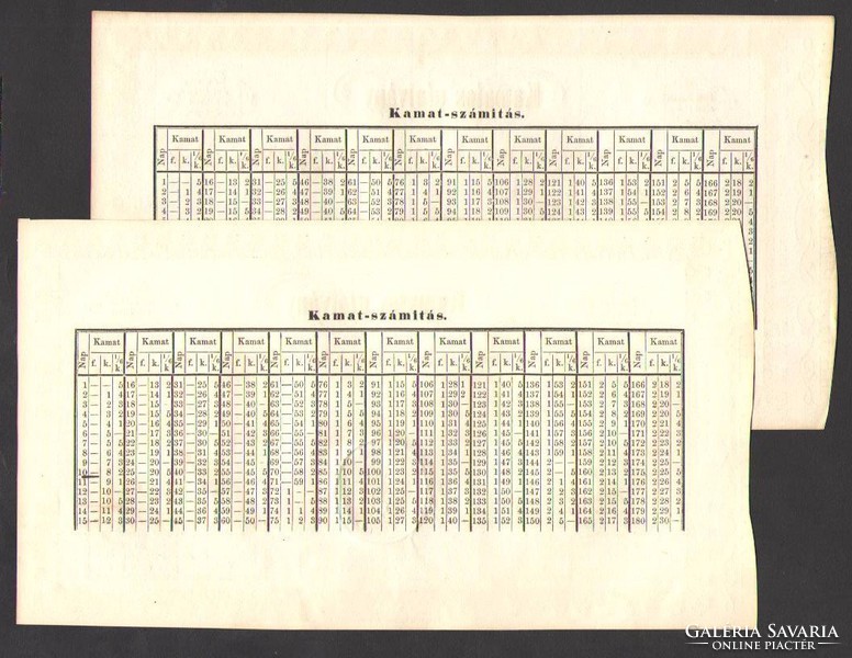 100 HUF interest voucher 1848. Unc !! 2 serial number followers !!