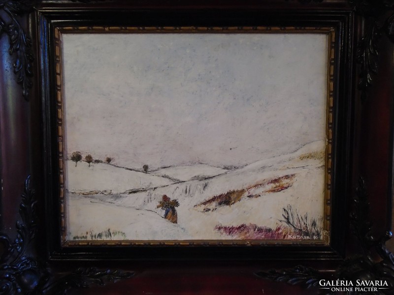 Kotász Károly festménye : Tél c.