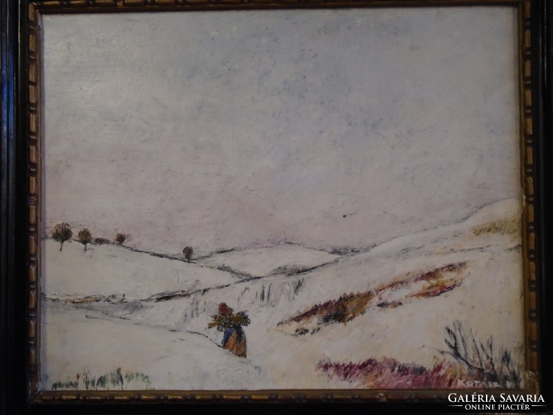 Kotász Károly festménye : Tél c.
