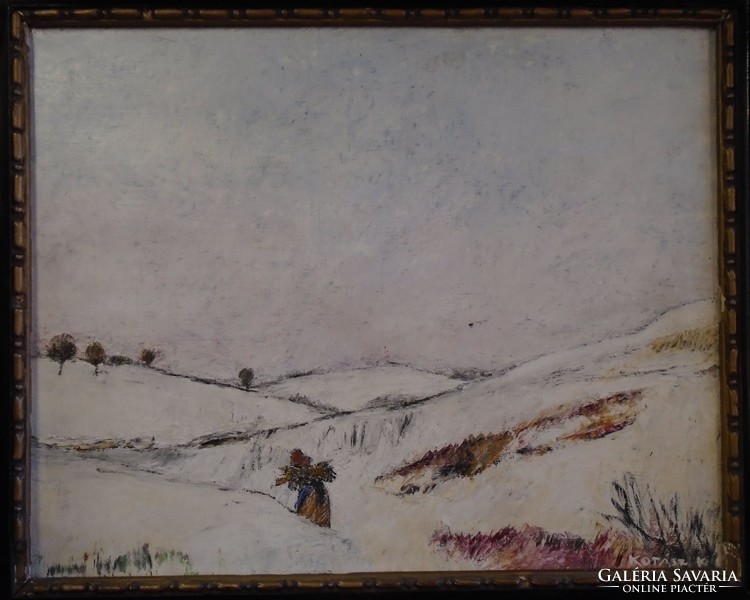 Károly Kotász painting: winter c.