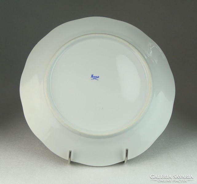 0N674 Régi hecsedlis Herendi porcelán tányér 25 cm