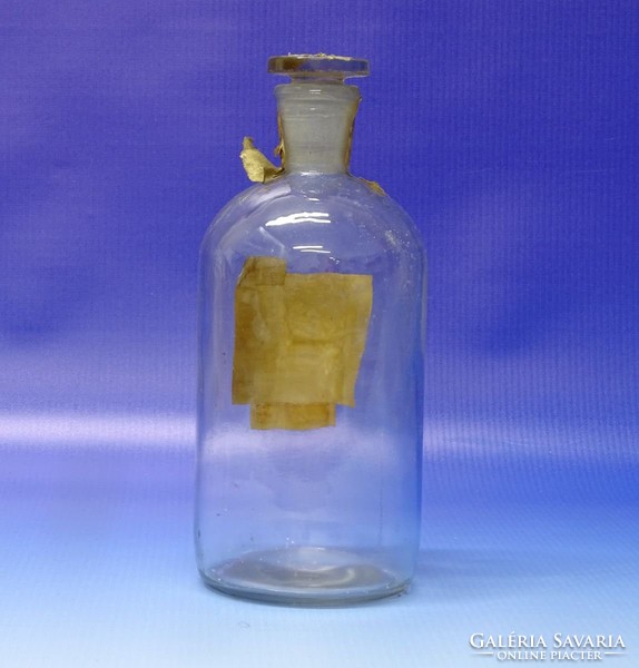 0N504 Régi illatszeres üveg 18.5 cm