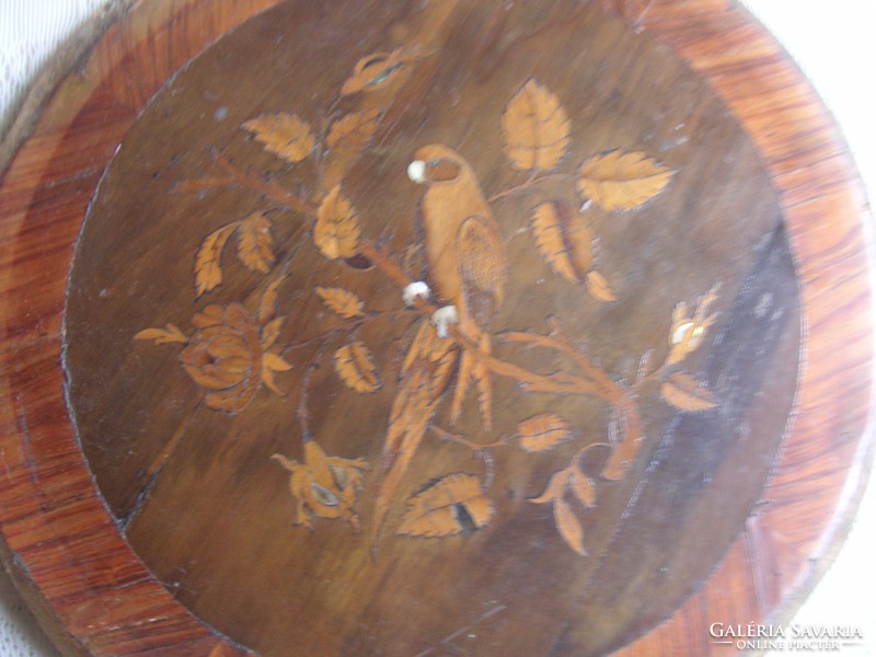 Antique marquetry, furniture insert or other ornament, wall decoration, from the 1800s 33 cm.............