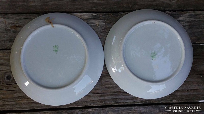 Hollóházi porcelán tányérok (2 db)