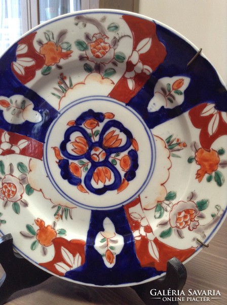 Antik japán Imari kézzel festett porcelán tányér