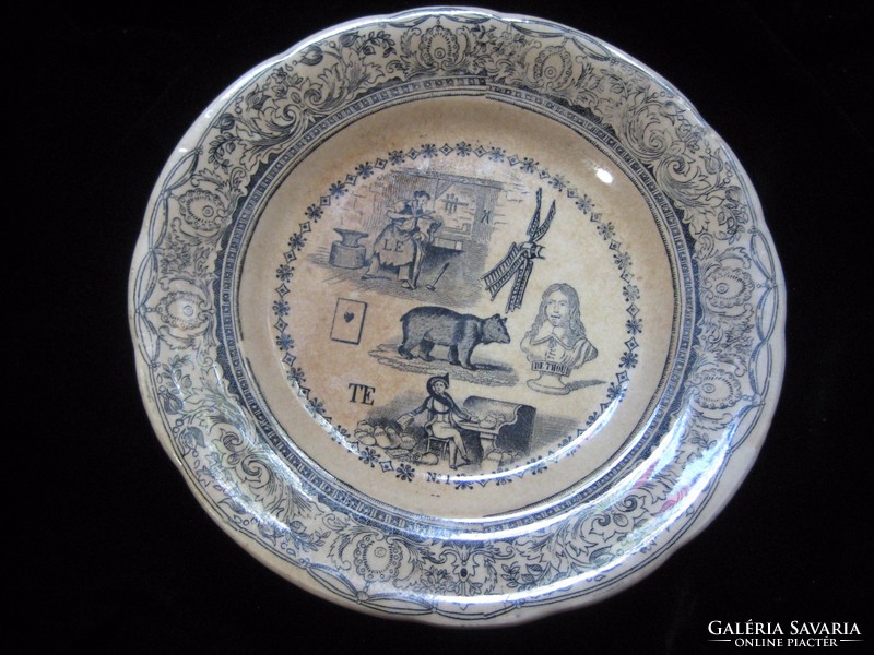 Francia antik tányér  hibátlan  20 cm