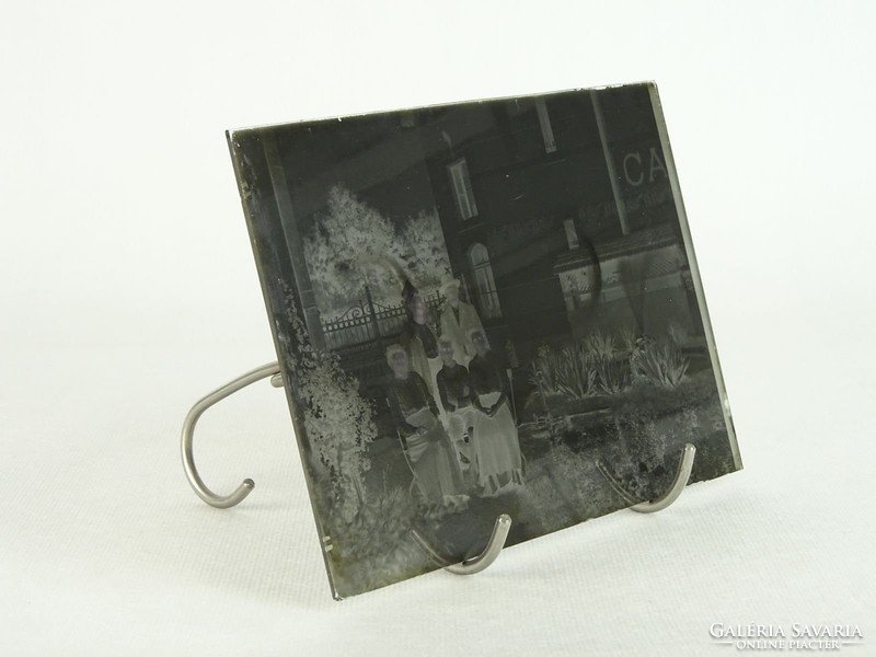 0N455 Antik üveglemez fotográfia üvegnegatív